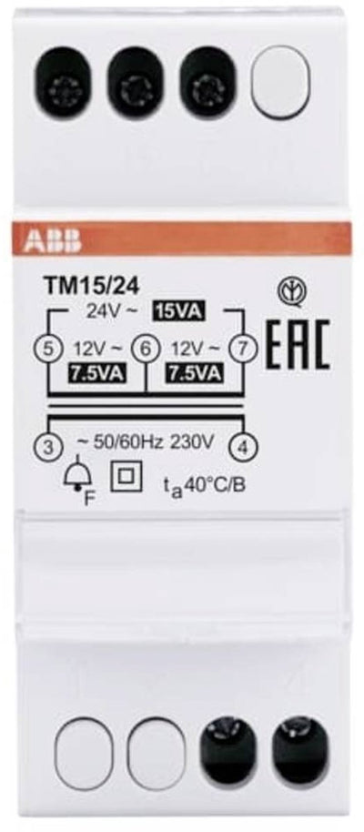 Busch-jaeger abb 2csm228745r0802 beltransformator 12 v, 24 v 1.25 a