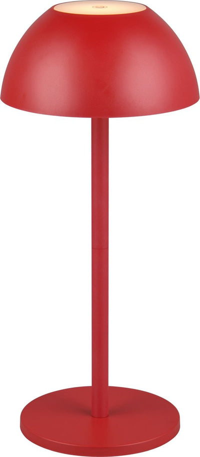 Rl live your light reality ricardo - tafellamp - rood - incl. 1x smd 1,7 w - 4-stappen touch - usb-aansluiting - verlichting omhoog en omlaag - accuvoeding - buitenverlichting - ip54