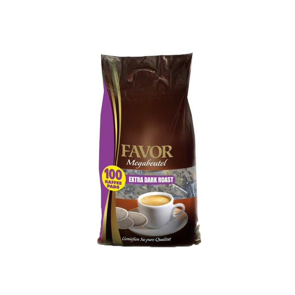 Favor extra dark roast pads megabeutel (8x 100 stuks)