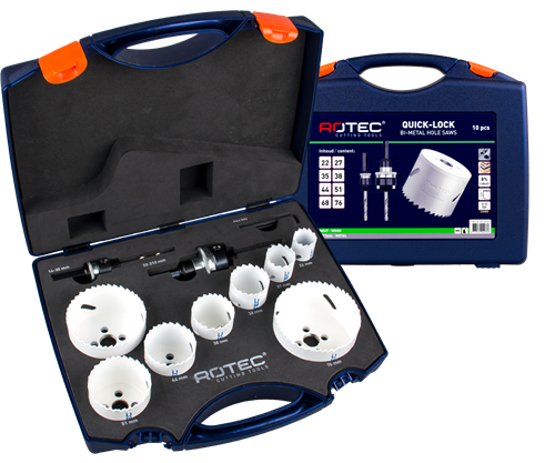 Rotec gatzagenset electricien quick-lock bim-co 10-delig