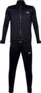 Under armour ua rival knit track suit-blk heren trainingspak - zwart - wit