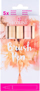 Ecoline brush pen set portret, 5 kleuren