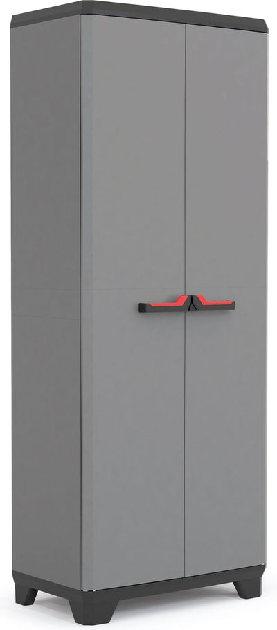 Keter stilo hoge kast - 3 planken - 68x39x173 cm - donkergrijs zwart