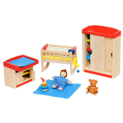 Goki meubeltjes poppenhuismeubeltjes kinderkamer 12-delig