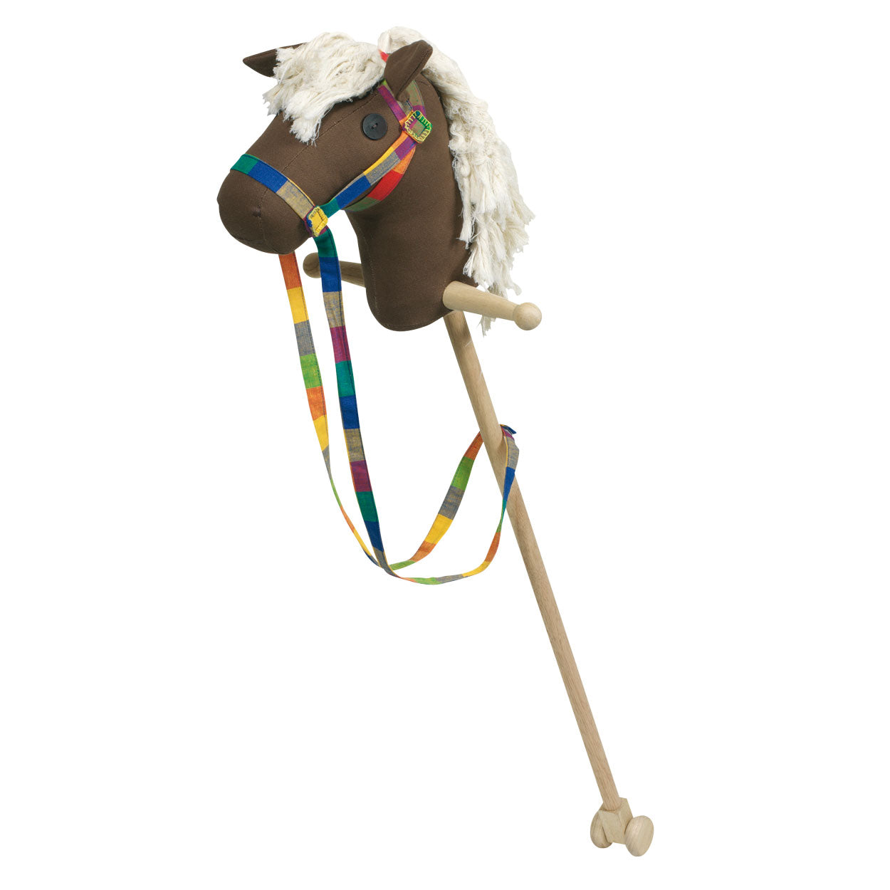 Goki stokpaard: jumper van hout en handgeweven katoen l97cm, 3+