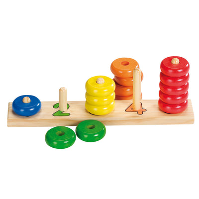 Goki houten stapelpuzzel kleur