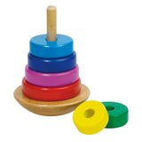 Goki stapeltoren h12cm, 8-delig, in hout, 2+ - afbeelding 2