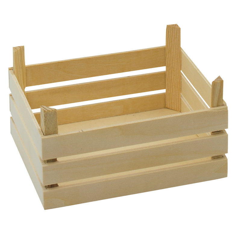 Goki houten groente- en fruitkist, set van 3