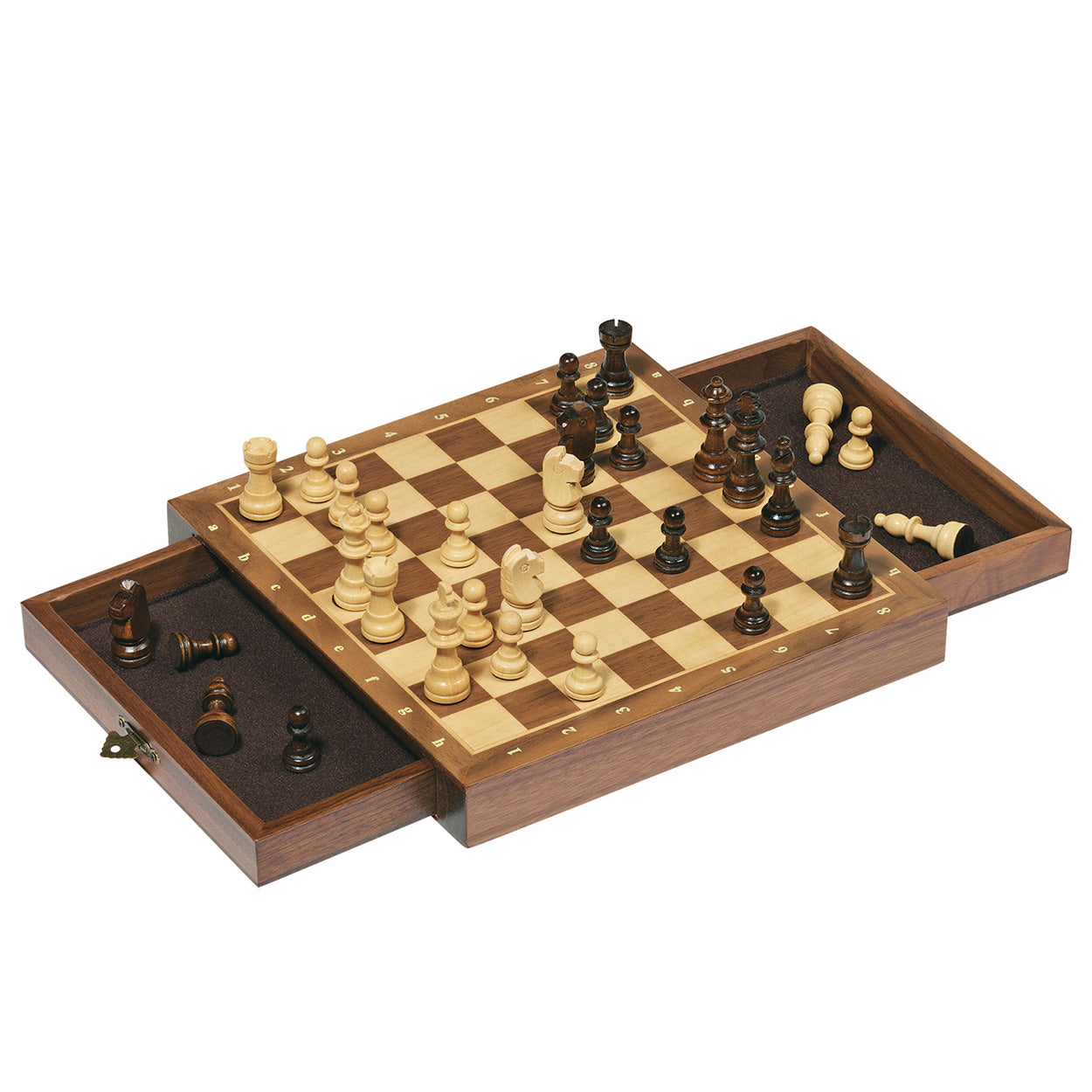 Goki schaakbord met schuiven - magnetisch