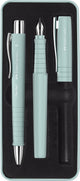 Faber-castell giftbox poly pen - met balpen en vulpen - caribic blue - fc-241053