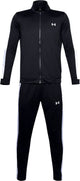 Under armour ua rival knit track suit-blk heren trainingspak - zwart - wit