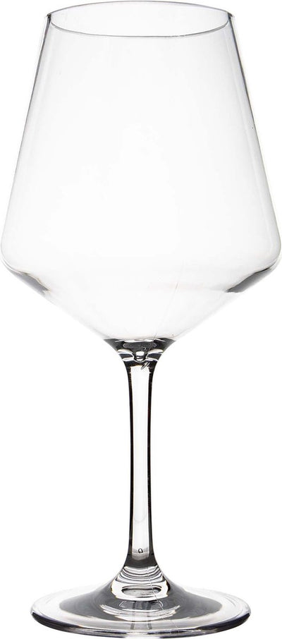 Gimex solid line rode wijnglas - 670 ml - 2 stuks
