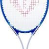 Engelhart tennisracket met hoes en 2 ballen - blauw