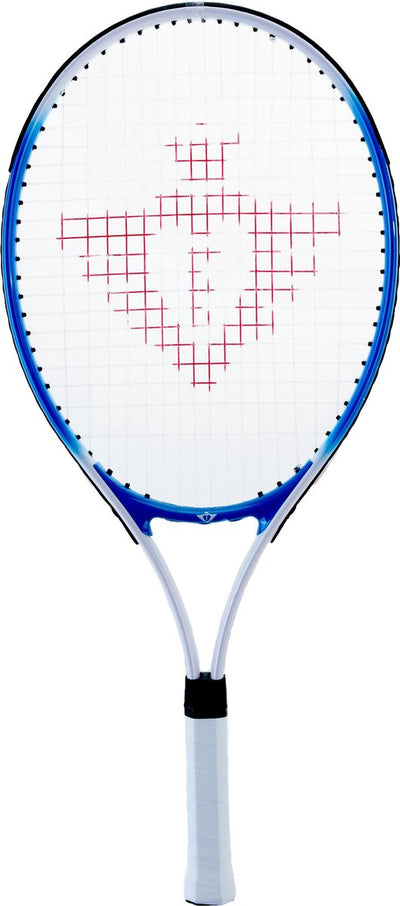 Engelhart tennisracket met hoes en 2 ballen - blauw