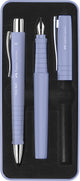 Faber-castell giftbox poly pen - met balpen en vulpen - pale iris - fc-241051