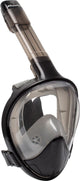 Atlantis snorkelmasker 3.0 - duikbril - snorkel - snorkelset - full face masker - volwassenen - zwart grijs - s m