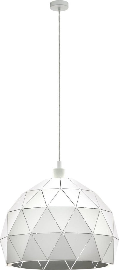 Eglo roccaforte hanglamp - e27 - ø 40 cm - wit