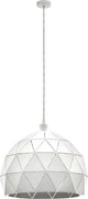 Eglo roccaforte hanglamp - e27 - ø 40 cm - wit