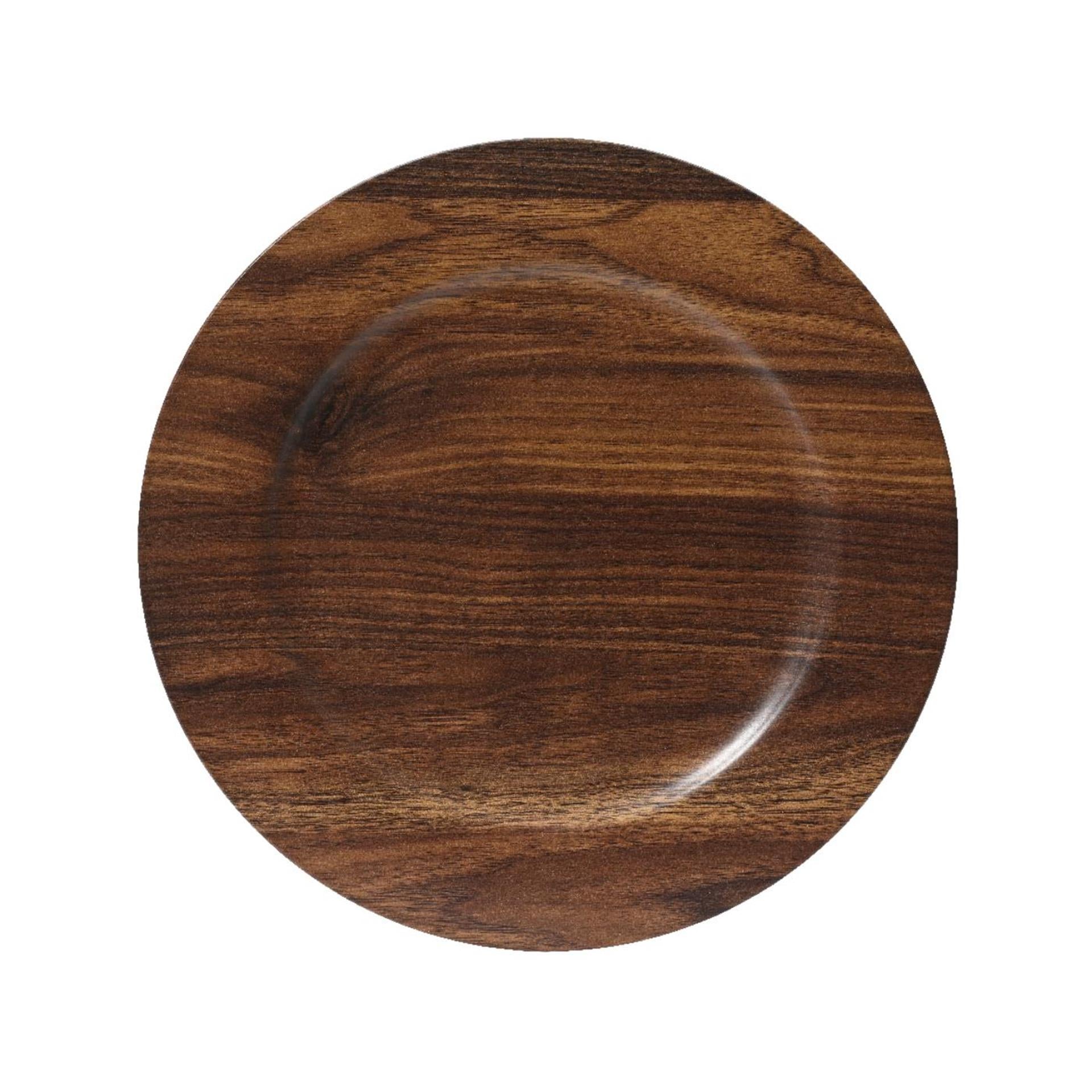 Decoris onderbord bruin ø33xh1,5cm