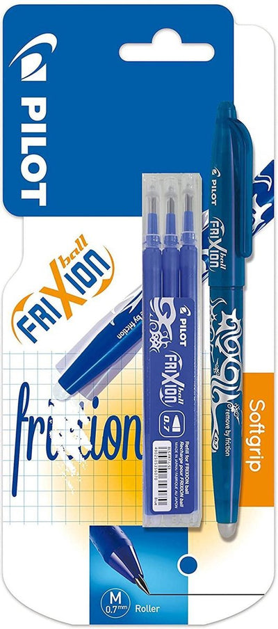 Pilot roller frixion ball blauw + 3 vullingen 0.7