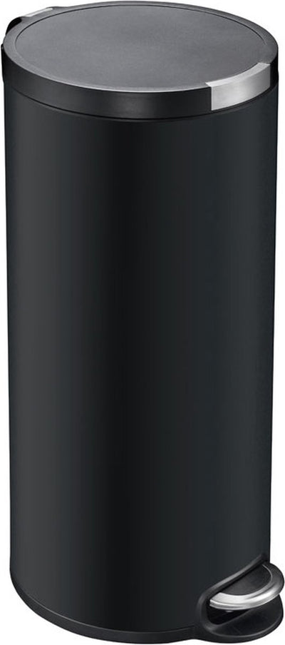Eko - artistic pedaalemmer 30 liter - stainless steel plastic - mat zwart - prullenbak