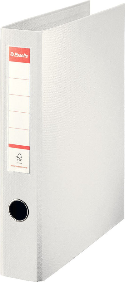 Esselte vivida standaard ringband a4 - 4-rings d-mech 40mm - rugbreedte van 62mm - wit