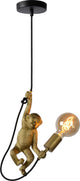 Lucide extravaganza chimp - hanglamp - ø 17,6 cm - 1xe27 - zwart