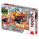 Dinotoys dino puzzel van spelende hondjes met 14 verborgen geheimen - 1000 stukjes