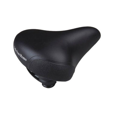 Selle san remo fietszadel marwi citybike unisex met hoekbescherming - zwart