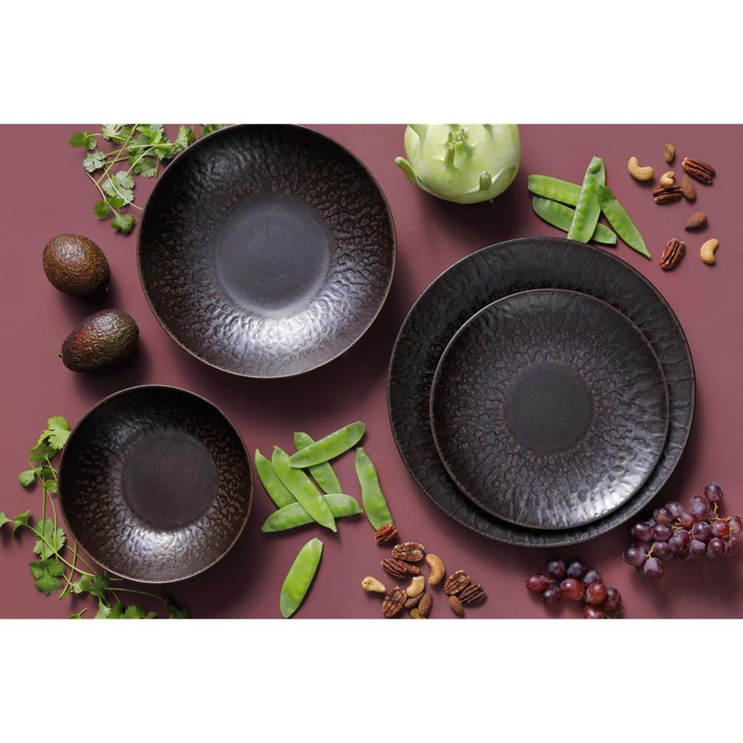 Palmer bord ruston 21cm coupe bruin 6 stuks