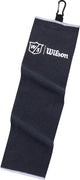 Wilson staff tri-fold golfhanddoek - zwart