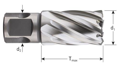Rotec kernboor hss-xe silver-line 22.0mm sl30