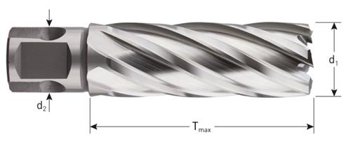 Rotec kernboor hss-xe silver-line 25.0mm sl55