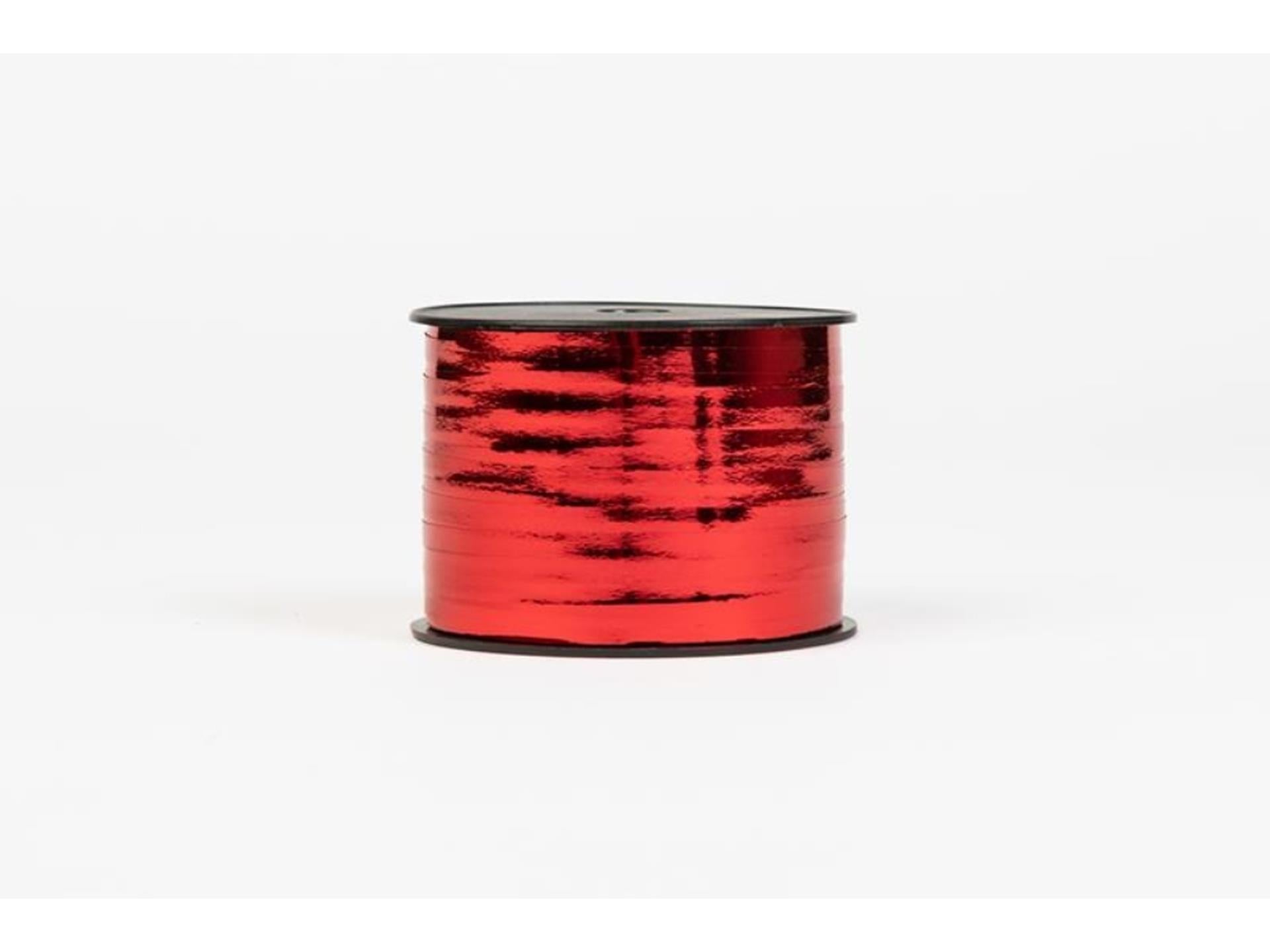 Globos krullint 250mx5mm metallic rood