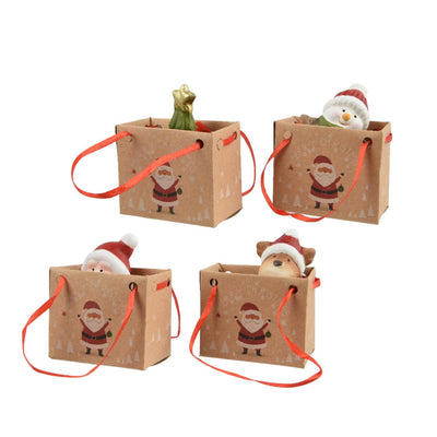 Decoris kerstfiguur in tasje 4x3,2x6,5cm