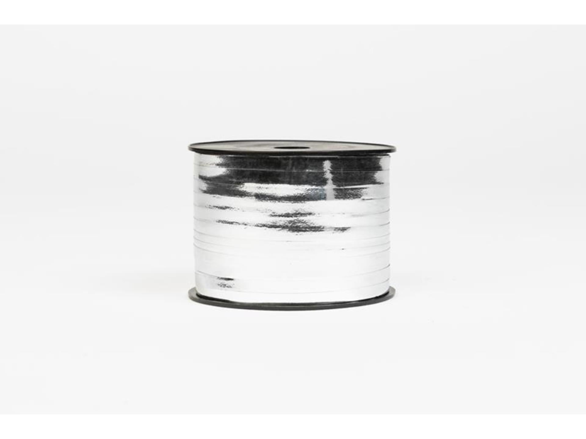 Globos krullint 250mx5mm metallic zilver