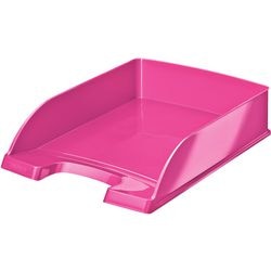 Brievenvakjes wow leitz a4 metallic roze stapelbaar