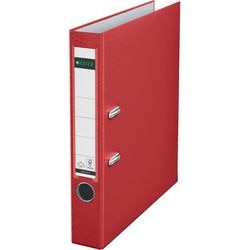 Leitz 180° kunststof ordner - 90% gerecycled karton - 30% pre-consumer gerecycled plastic - rugbreedte van 52 mm - voor a4 formaat - rood