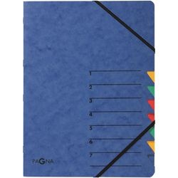 Sorteermap pagna blauw a4