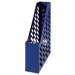 Han tijdschriftencassette - klassik - afmetingen 76x248x320mm - donkerblauw - formaat a4 c4 - ha-1601-14