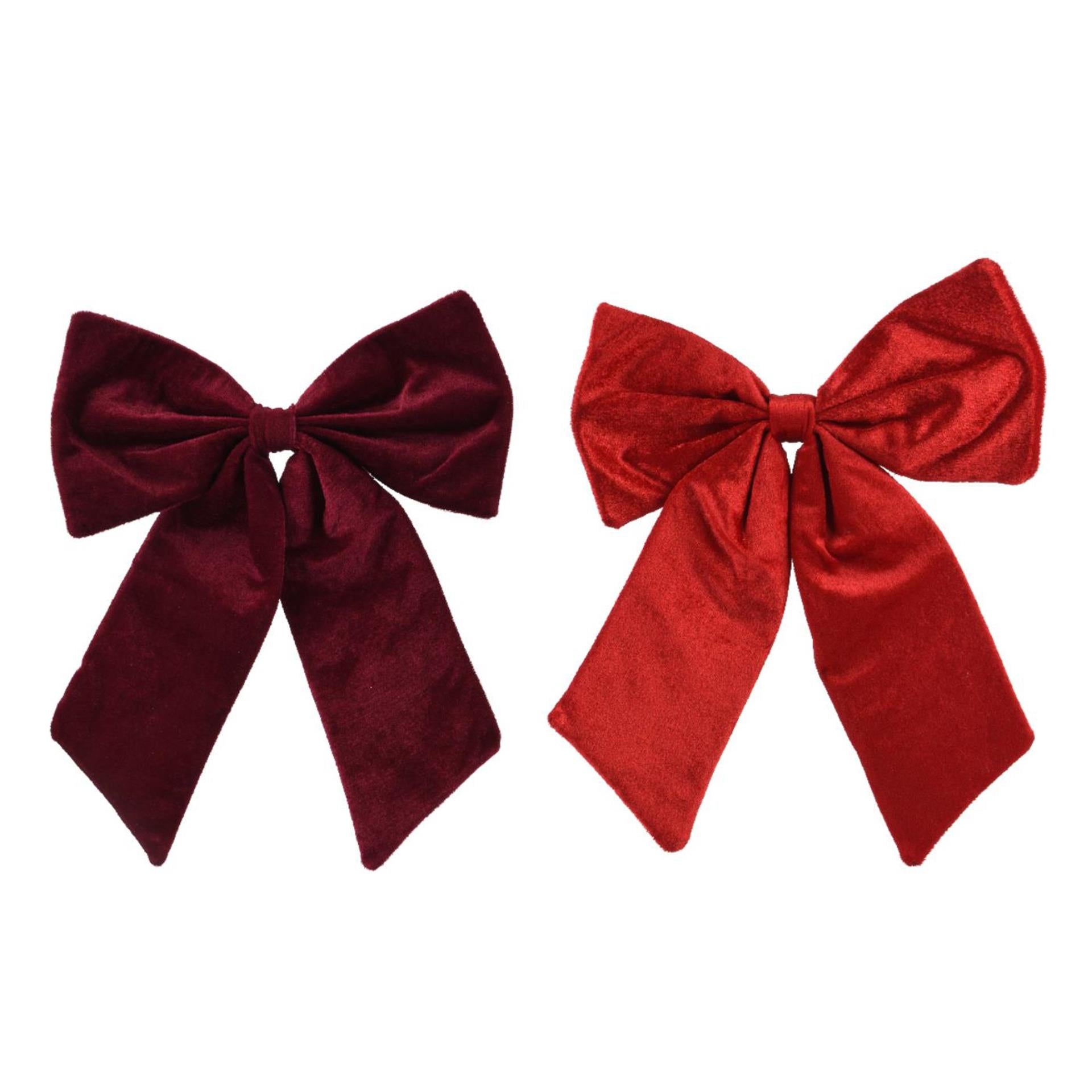 Decoris strik rood bordeaux 30x35cm