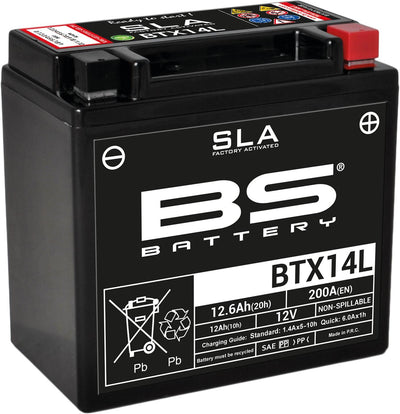 Bs-battery batterie btx14l battery btx14l bs sla