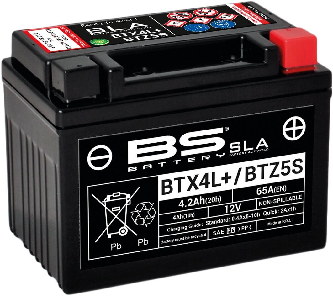 Bs-battery batterij btx4l+ btz5s battery btx4l+ btz5s 4ah bs sla