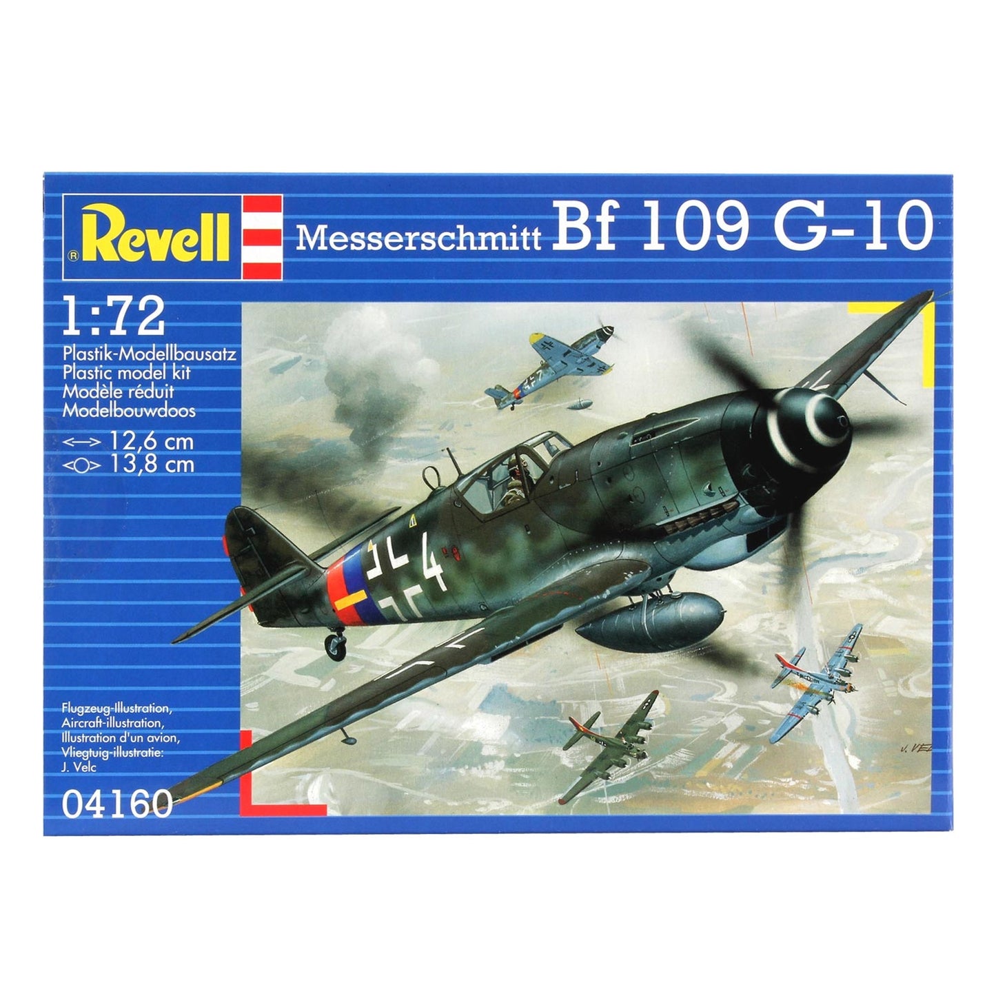 Revell modelbouwpakket militaire voertuigen - 04160 messerschmitt bf 109 g-10 plastic - 1:72 - modelbouw
