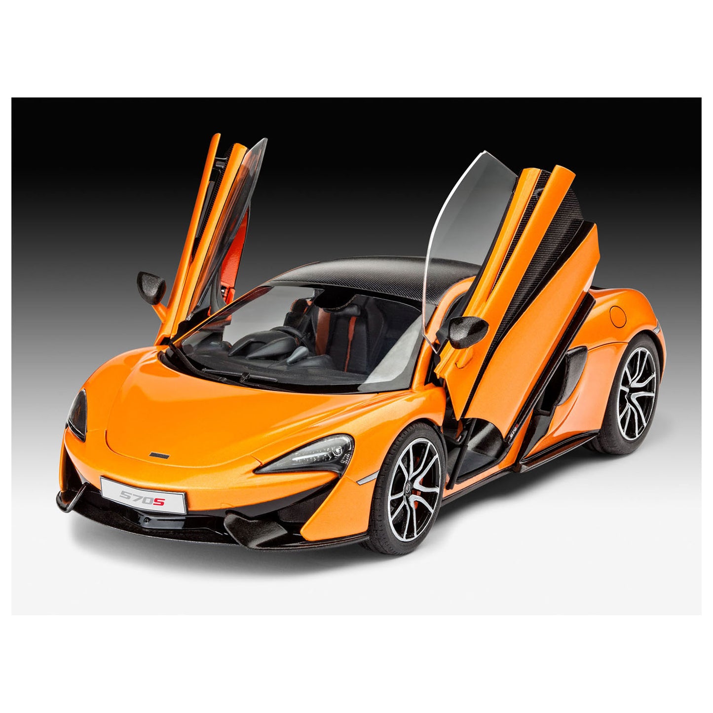 Revell modelbouwpakket auto - 07051 mclaren 570s - britse sportauto plastic - 1:24 - modelbouw
