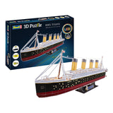 Revell 3d puzzel bouwpakket - rms titanic led edition 266st. - afbeelding 1