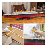 Revell 3d puzzel bouwpakket - rms titanic 113st. - afbeelding 4
