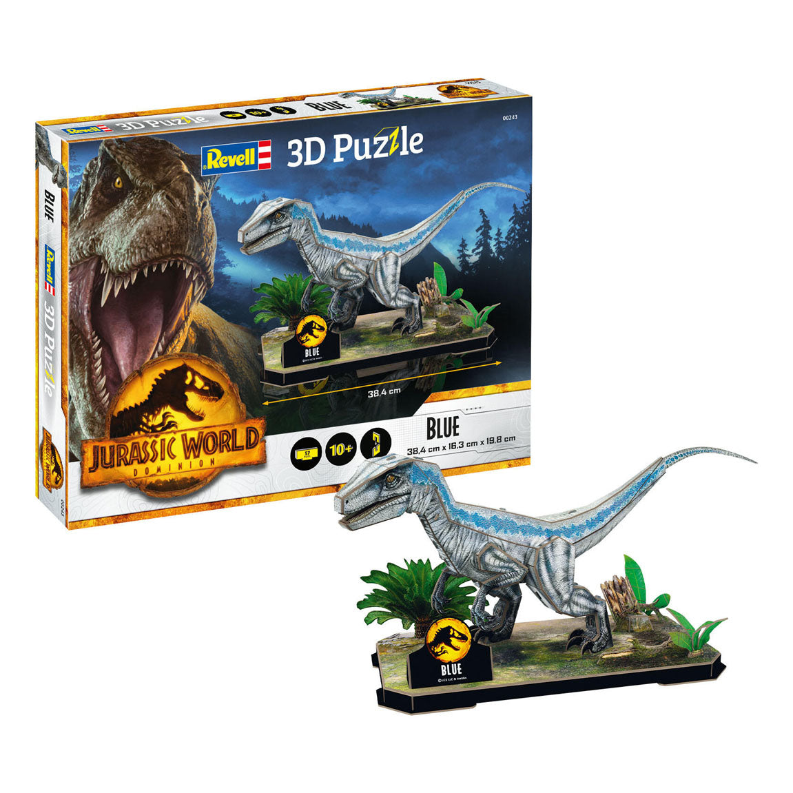 Revell 3D Puzzel Bouwpakket - Jurassic World Dominion Blue