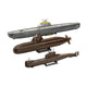 Revell modelbouwpakket - 70 years bundeswehr-wilhelm bauer,type 206a,class2 1:144 - 154dlg.