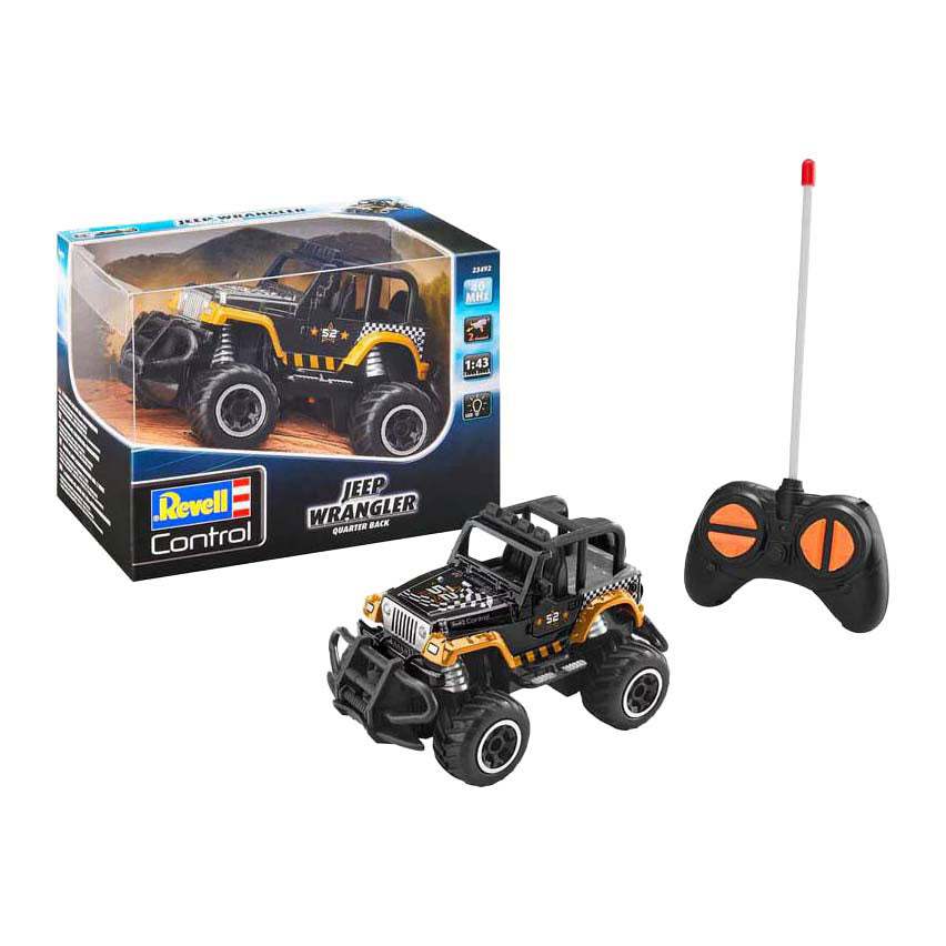 Revell rc car jeep wrangler quarter back - 1:43